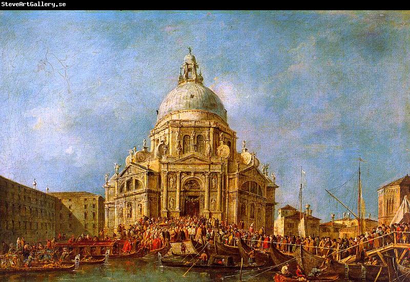 Francesco Guardi The Doge of Venice goes to the Salute on 21 November to Commemorate the end of the Plague of 1630